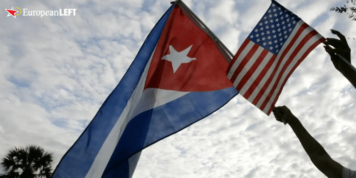 flag Cuba and USA